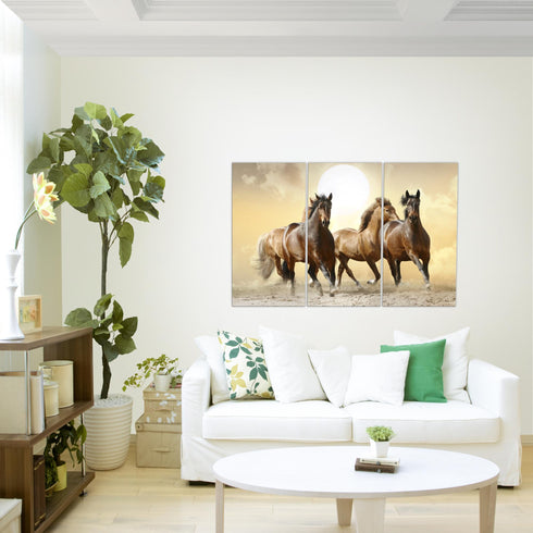Wandbilder Wohnzimmer XXL Pferde Moderne Bilder Tiere